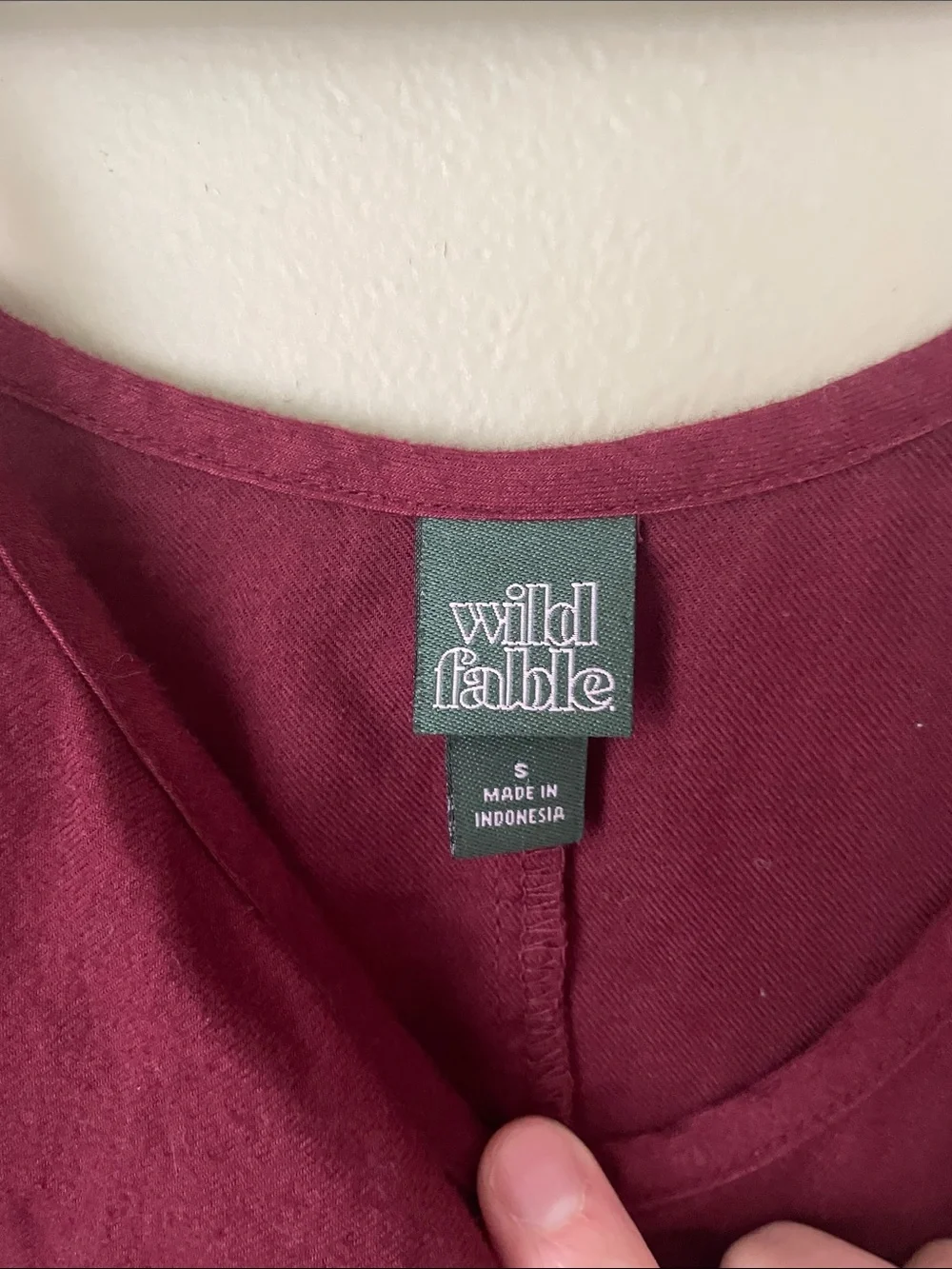 wild fable Burgundy Midi Sundress with Adjustable Straps - Picture 2 of 5